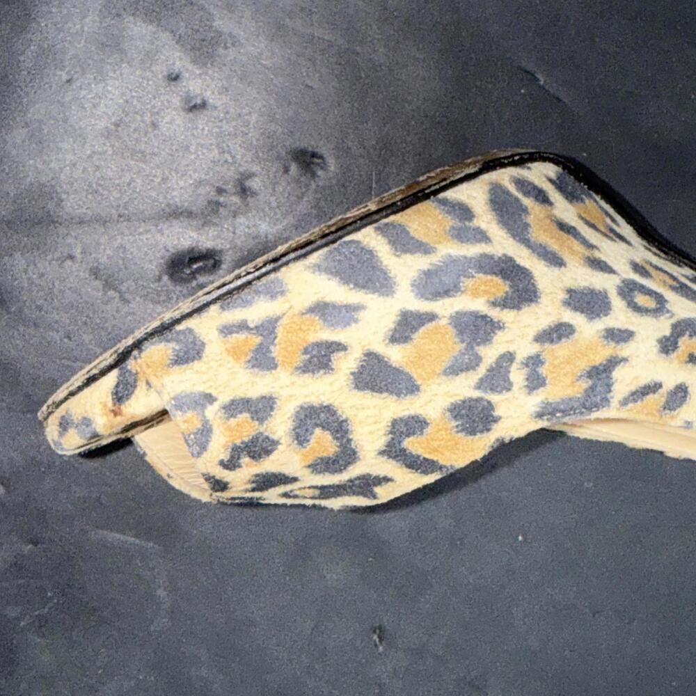 BUTTER Preppy Designer Y2K Style Cheetah Print Suede Pumps Sz 7 - Picture 15 of 15